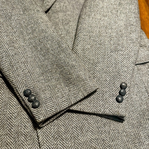 Haggar-Men’s Blazer Gray wool size 42L great condition, inside pocket. - Picture 7 of 9